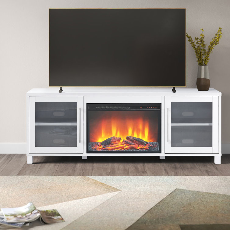Mercury Row® Munford TV Stand for TVs up to 78" with Fireplace Included